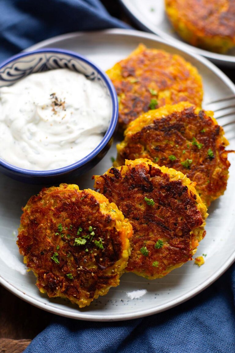 Gemüsefrikadellen (einfach & knusprig) Gemüsefrikadellen einfach und knusprig 1