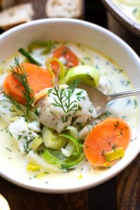 Fischsuppe mit Gemüse