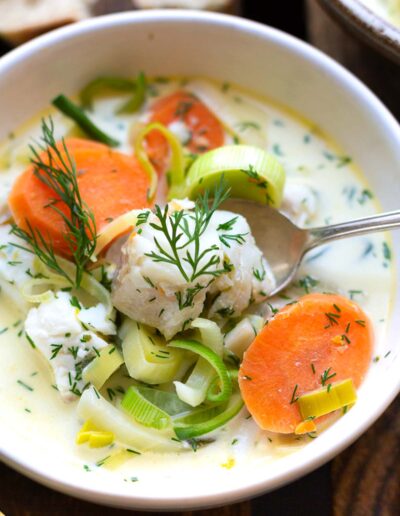 Fischsuppe mit Gemüse