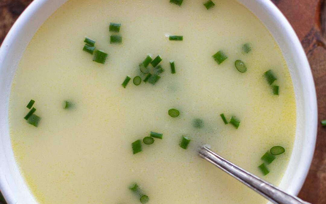 Spargelsuppe aus Schalen