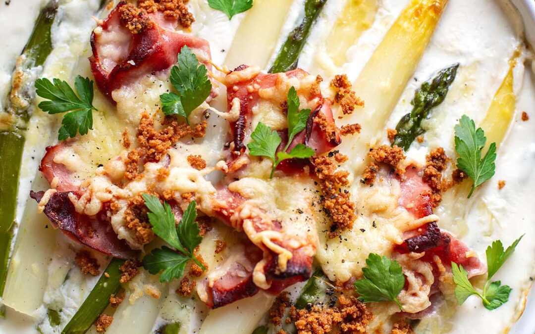 Überbackener Spargel