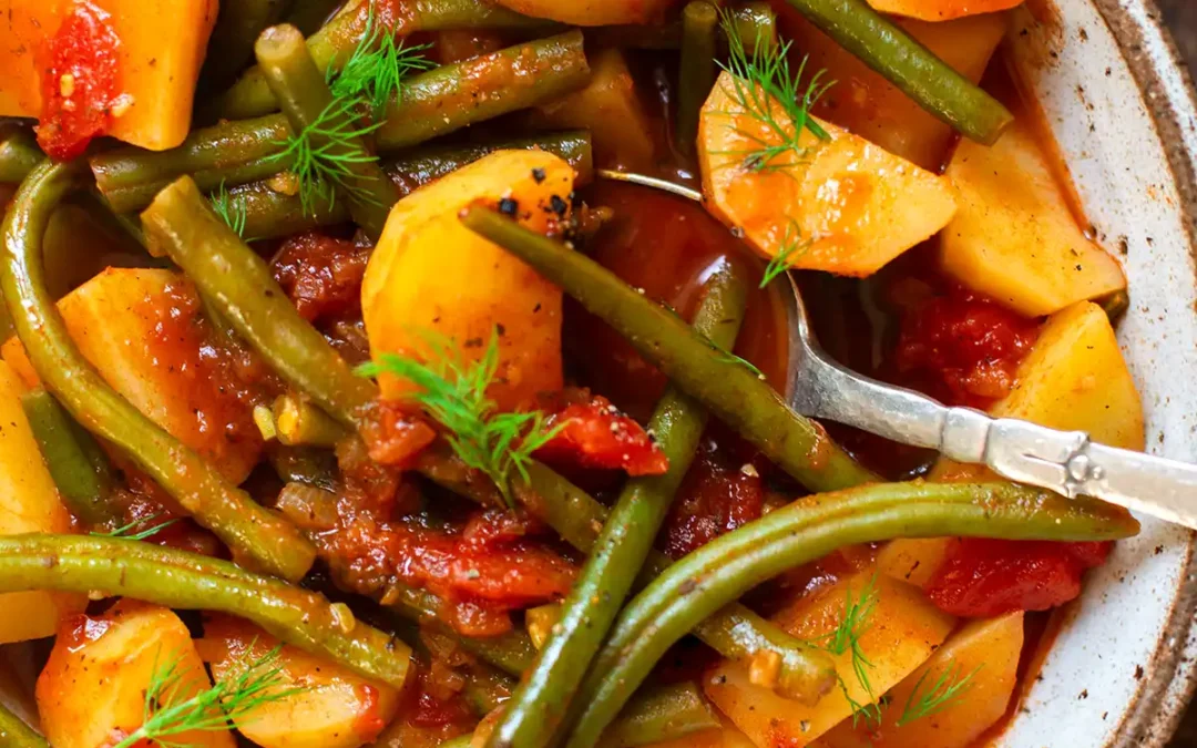 Grüne Bohnen Eintopf (einfach, vegetarisch & super lecker!)
