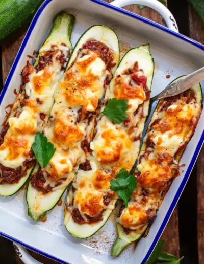 Gefüllte Zucchini mit Hackfleisch Rezept