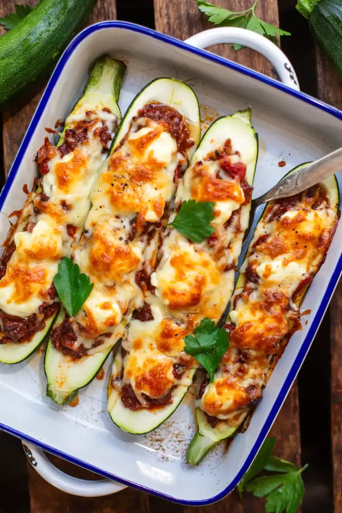 Gefüllte Zucchini mit Hackfleisch Rezept